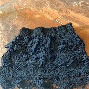 Chic Black Lace Skirt